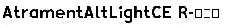 AtramentAltLightCE R字体转换